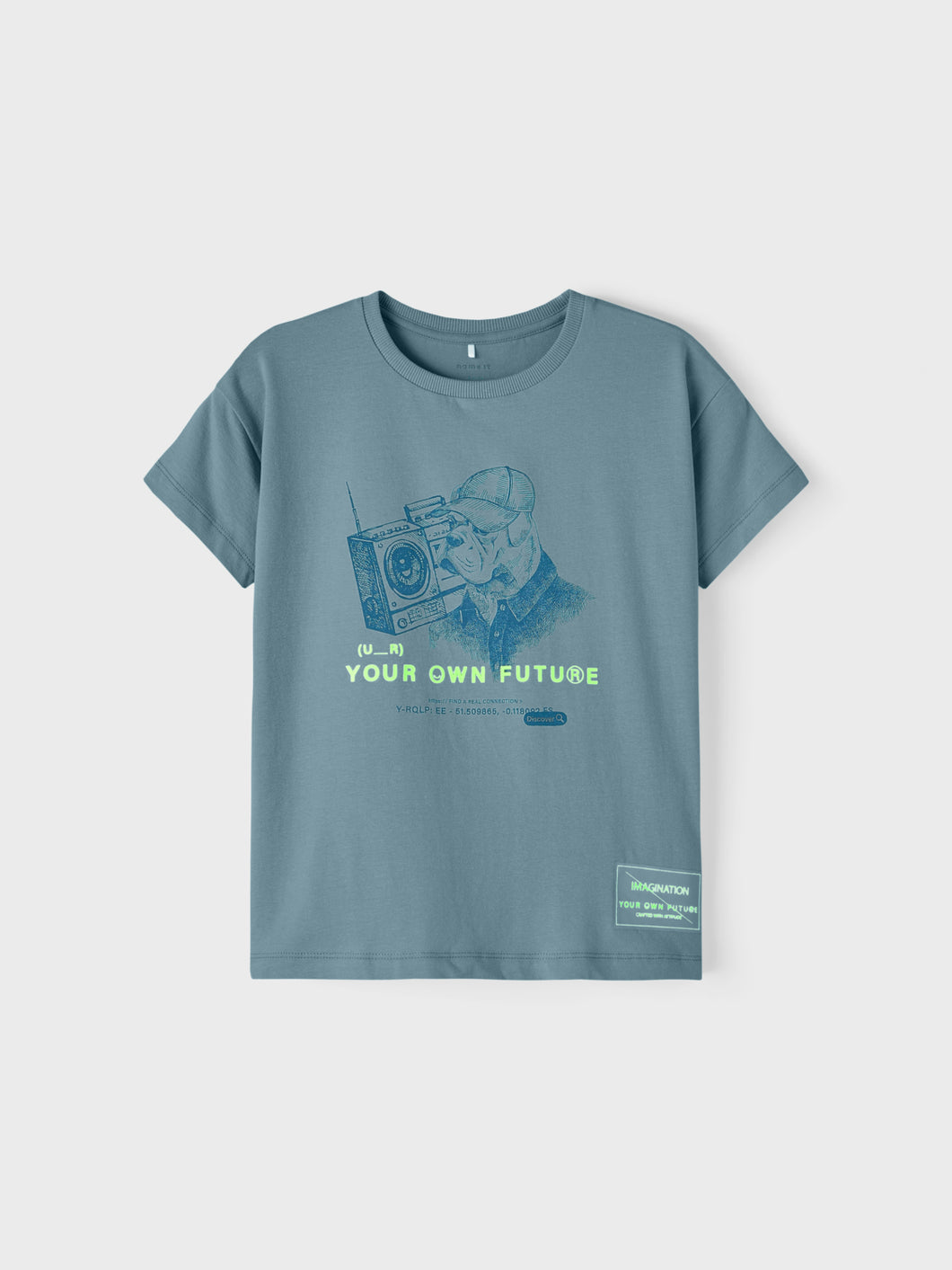 NKMJOLARS T-Shirts & Tops - Smoke Blue