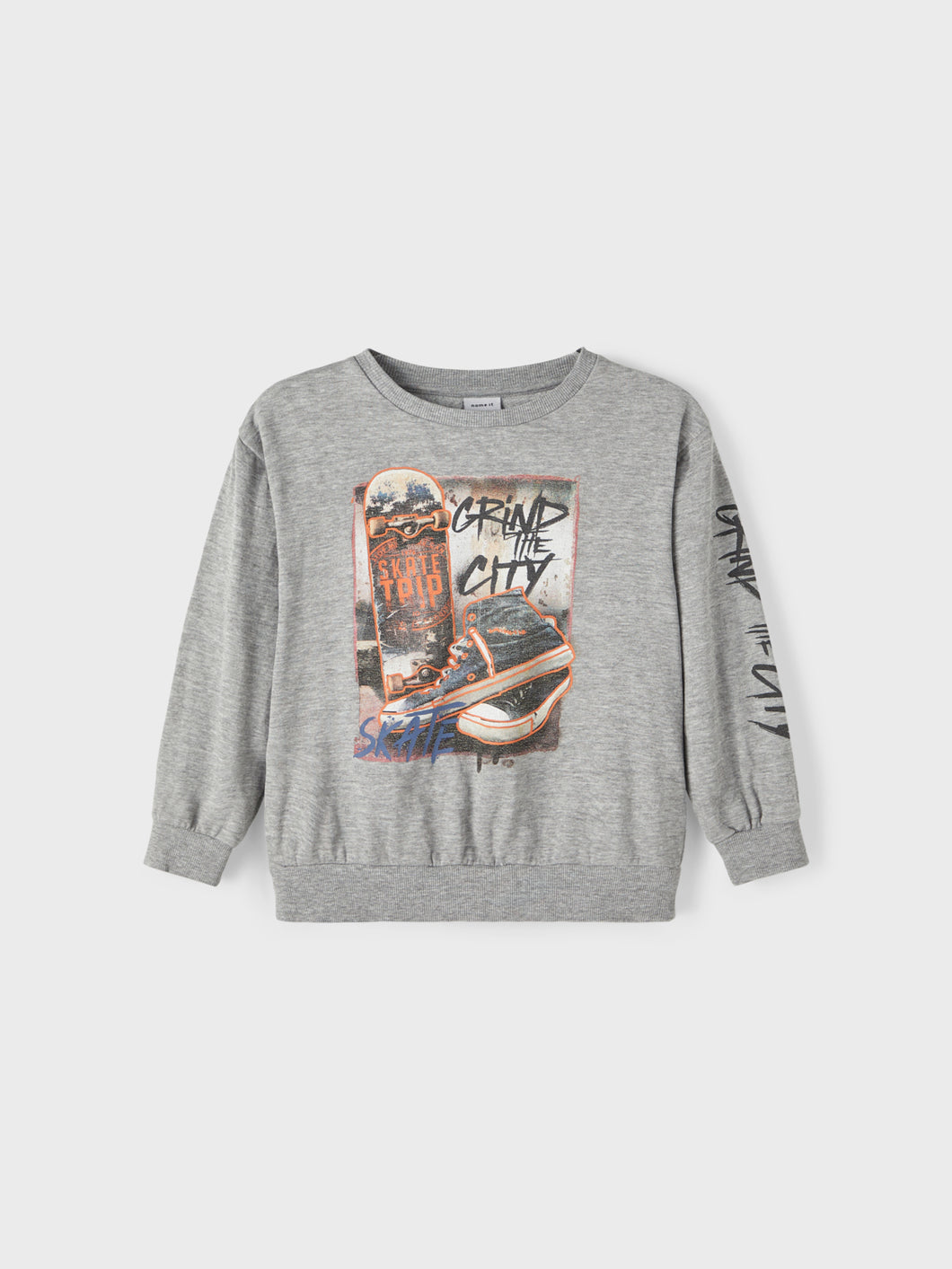 NKMTOMANSO Sweat - Grey Melange