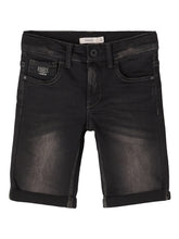 Lade das Bild in den Galerie-Viewer, NKMSOFUS Shorts - Black Denim
