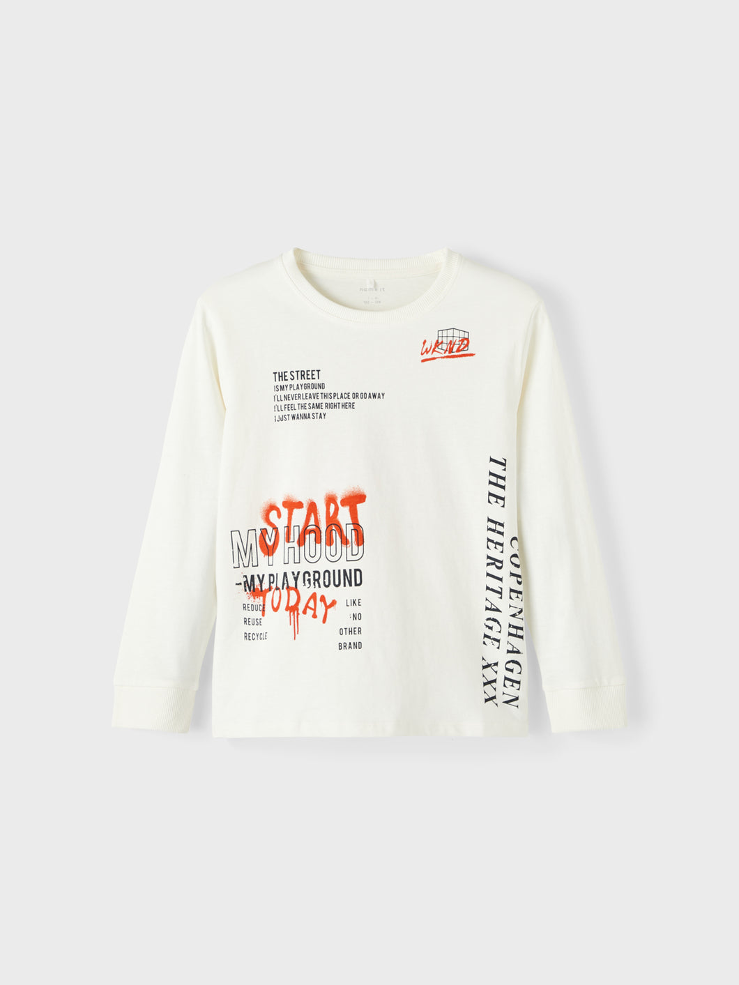 NKMTEMO T-shirts & Tops - White Alyssum