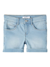 Lade das Bild in den Galerie-Viewer, NKFSALLI Shorts - Light Blue Denim
