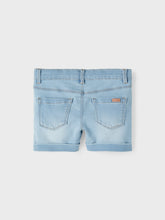 Lade das Bild in den Galerie-Viewer, NKFSALLI Shorts - Light Blue Denim
